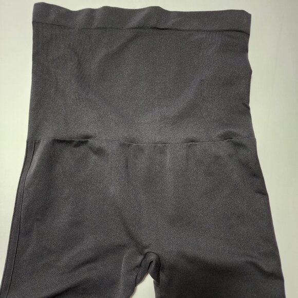 Spanx Black Stretch Knit Super High Rise Leggings Shapewear Slimming - Picture 3 of 4